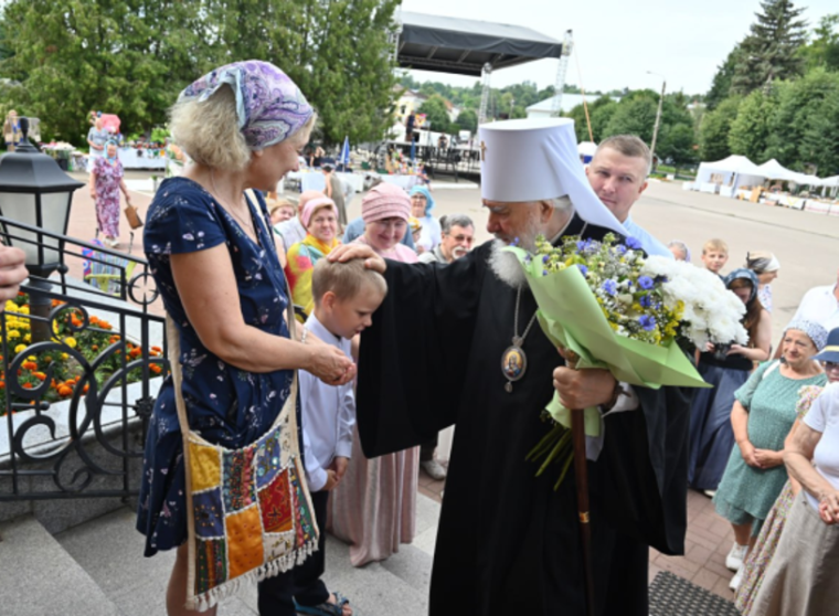 Встреча митрополита. Встреча митрополита.